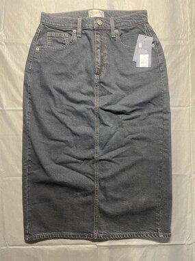 NWT Universal Thread Everyday High-Rise Denim Midi Skirt Womens Sz 4 (SKU 26-014